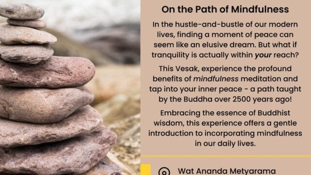 Vesak day mindfulness session