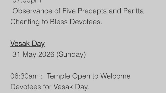 Vesak Celebration at UBT